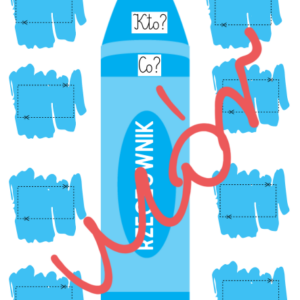 Części mowy- kredki