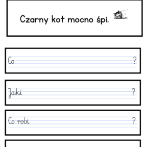 Układamy pytania- e-book z kartami pracy