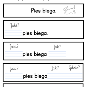 Rozwijamy zdania- e-book z  kartami pracy