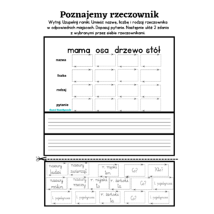 Rzeczownik - e-book z  kartami pracy