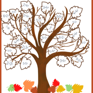 Jesienne matematyczne drzewo- pierwszaki- e-book