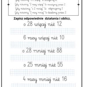 Karty - porównywanie liczb- e-book