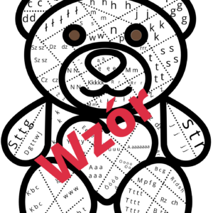 Dzień misia z głoskami- plakat i karta- e-book nauka czytania