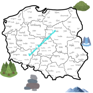 Polska geograficznie - rzeczowniki- e-book