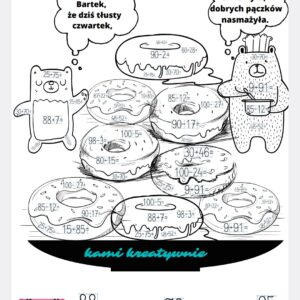 Tłusty czwartek - dodawanie i odejmowanie w zakresie 100- e-book