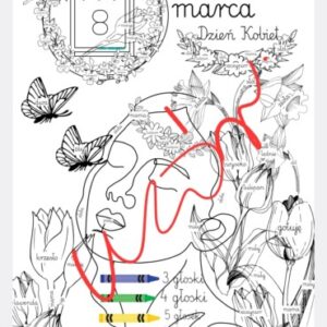 Dzień kobiet- plakat z głoskami- e-book nauka czytania