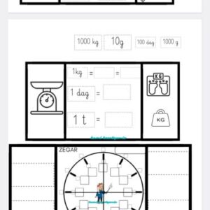 E-book z lapbookiem podsumowującym klasę 3-  edukacja matematyczna