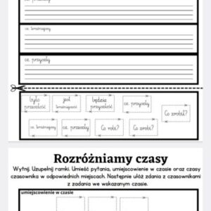 Czasownik- karty pracy