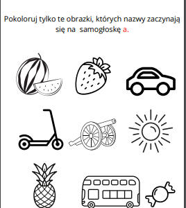 Alfabet w obrazkach- ebook nauka czytania