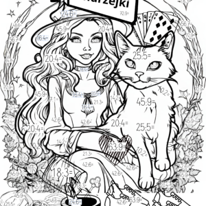 andrzejki plakat matematyczny z dzieleniem- e-book