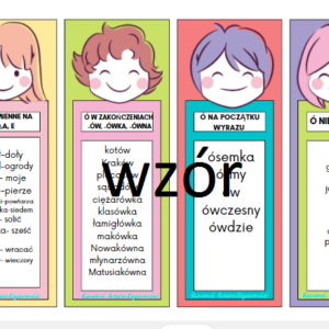 Wklejki ortograficzne- kolorowe i czarno-białe e-book