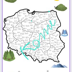 Polska geograficznie- dzielenie- e-book
