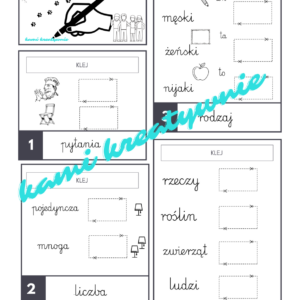 Wklejki z częściami mowy 3D