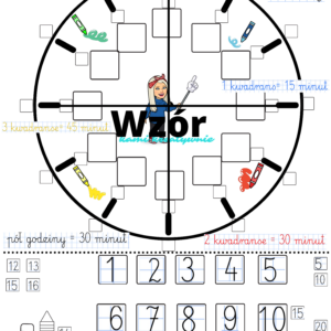 Zegar 2 - e- book z plakatem i karta a4