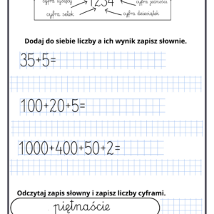 Zapisuję i odczytuję liczby wielocyfrowe- e-book