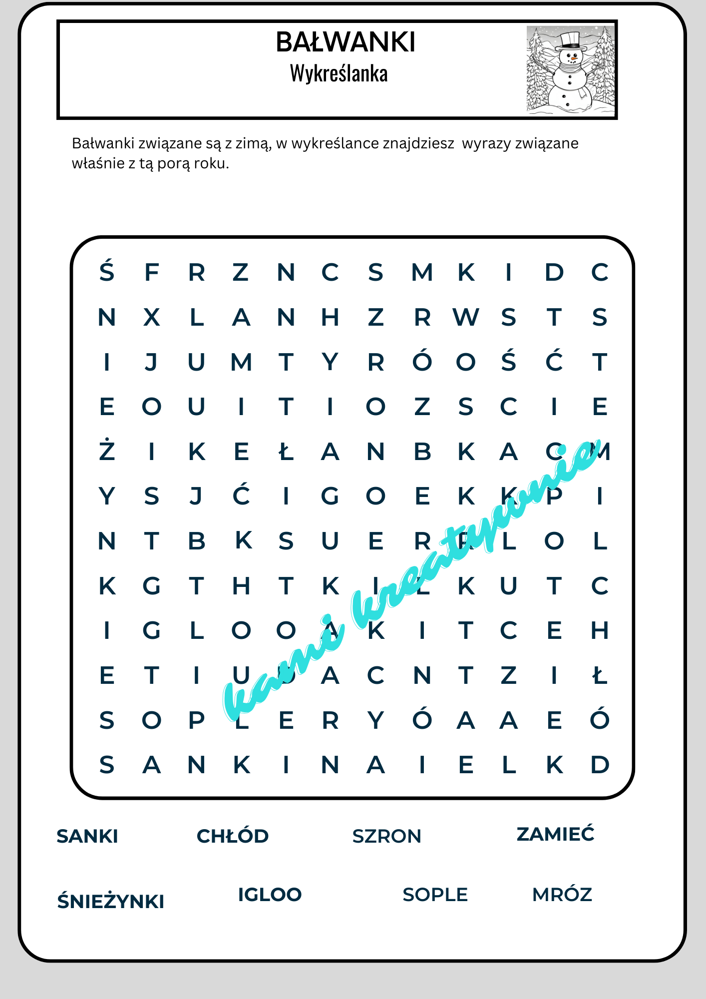 Bałwanki -lekcja zintegrowana- e-book - obrazek 4