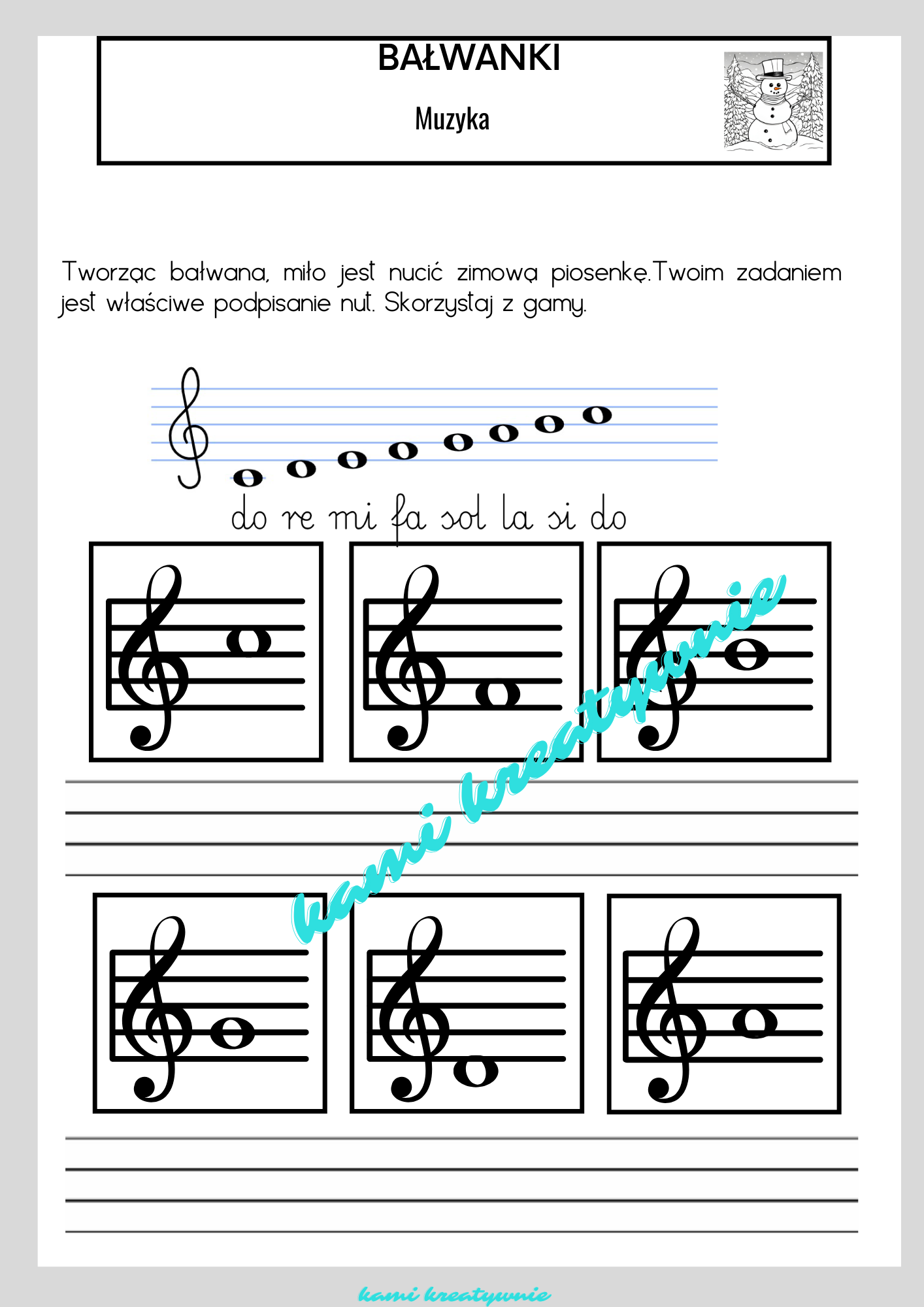 Bałwanki -lekcja zintegrowana- e-book - obrazek 8