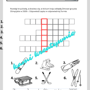 Zimowe sporty- broszura z propozycją lekcji zintegrowanej.