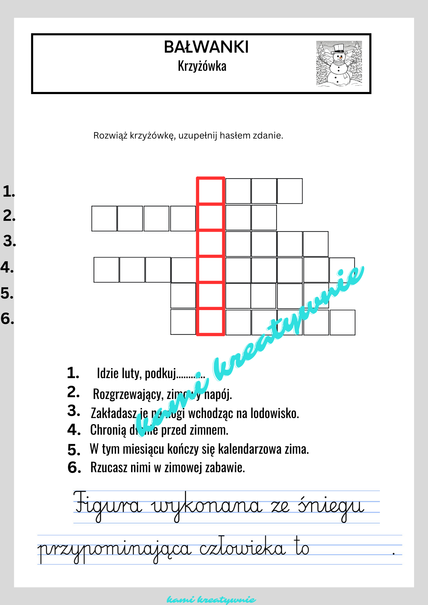 Bałwanki -lekcja zintegrowana- e-book - obrazek 9