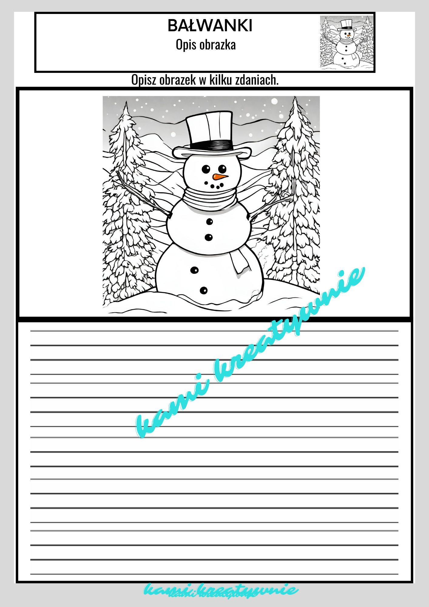 Bałwanki -lekcja zintegrowana- e-book - obrazek 5