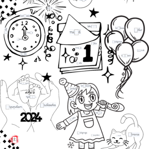 Plakat noworoczny orto- e-book