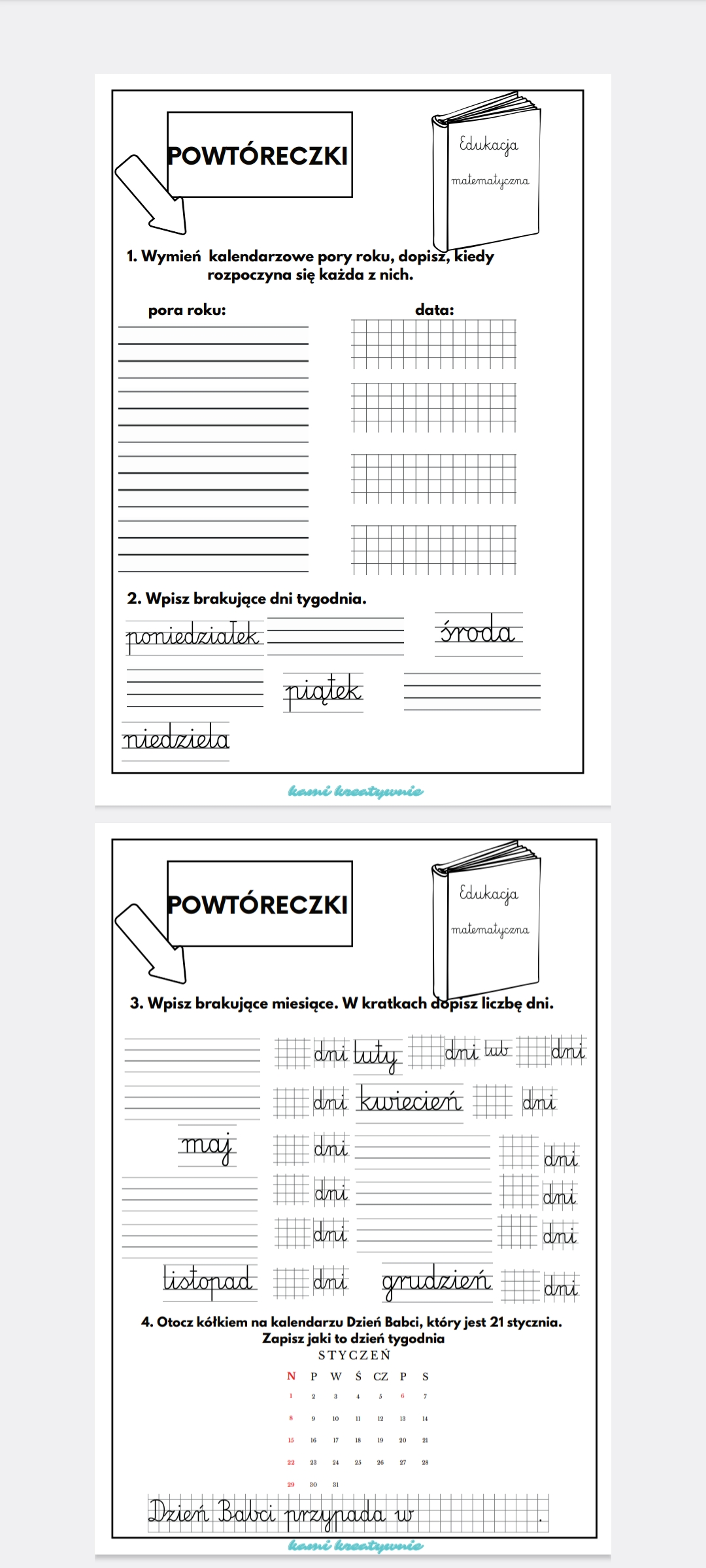 E- book - z powtórzeniem wiadomości- klasa 2- I półrocze. Diagnoza - obrazek 9