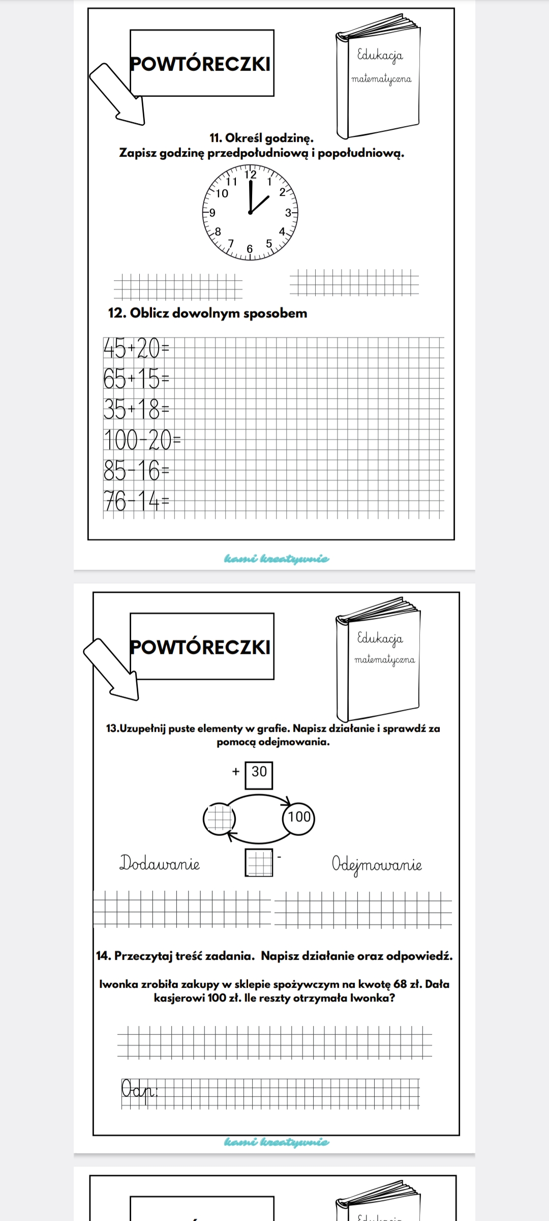 E- book - z powtórzeniem wiadomości- klasa 2- I półrocze. Diagnoza - obrazek 11