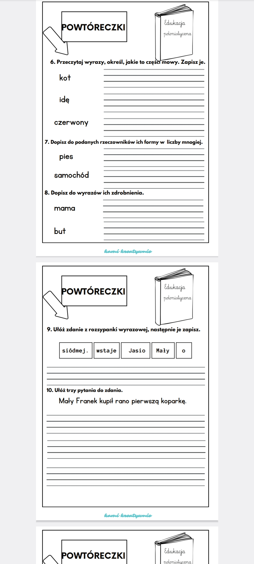 E- book - z powtórzeniem wiadomości- klasa 2- I półrocze. Diagnoza - obrazek 8