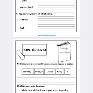 E- book - z powtórzeniem wiadomości- klasa 2- I półrocze. Diagnoza