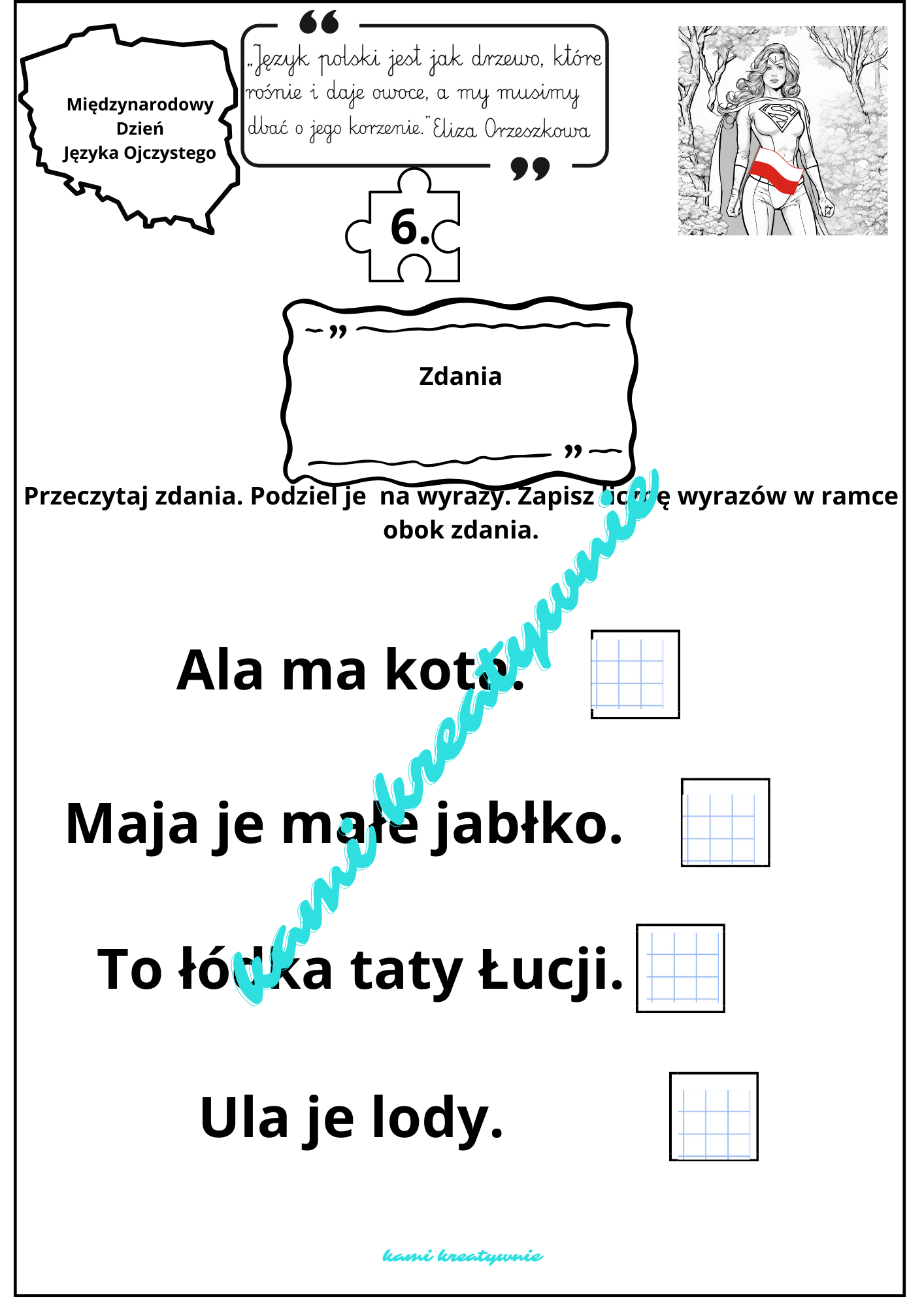 Dzień Języka Ojczystego- gra dla pierwszaków- gra-e-book - obrazek 13