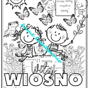 Wiosna - gramatyka- plakaty i karty a4