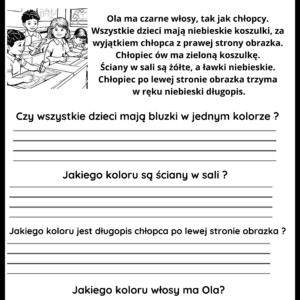Czytam, odpowiadam i  koloruję- e-book