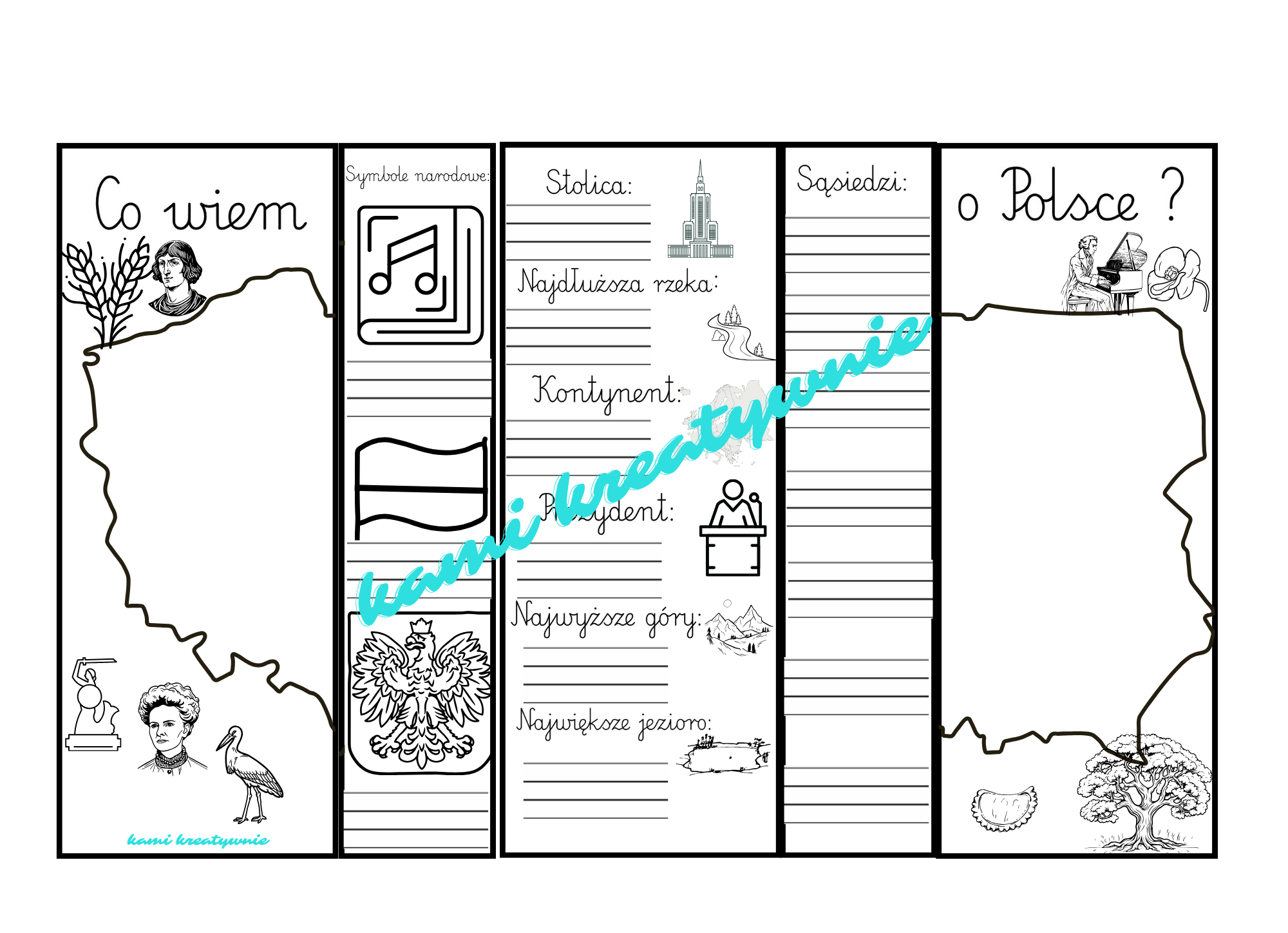 Polska- wklejeczki składane- e-book - obrazek 2