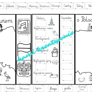 Polska- wklejeczki składane- e-book