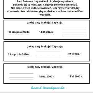 Daty na 3 sposoby- e-book