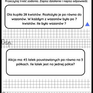 Zadania tekstowe- klasa 3- e-book