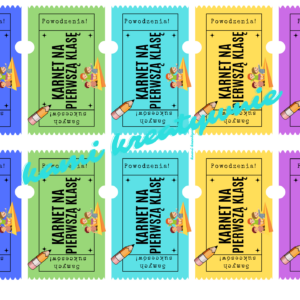 Karnet na 1,2,3,4 klasę- zestaw