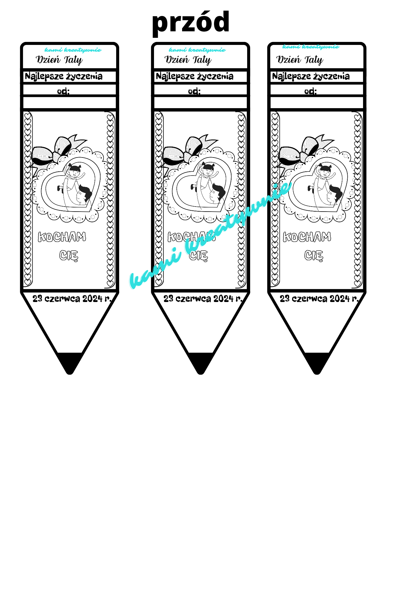 Dzień Mamy i Taty- kartka i zakładka - obrazek 13