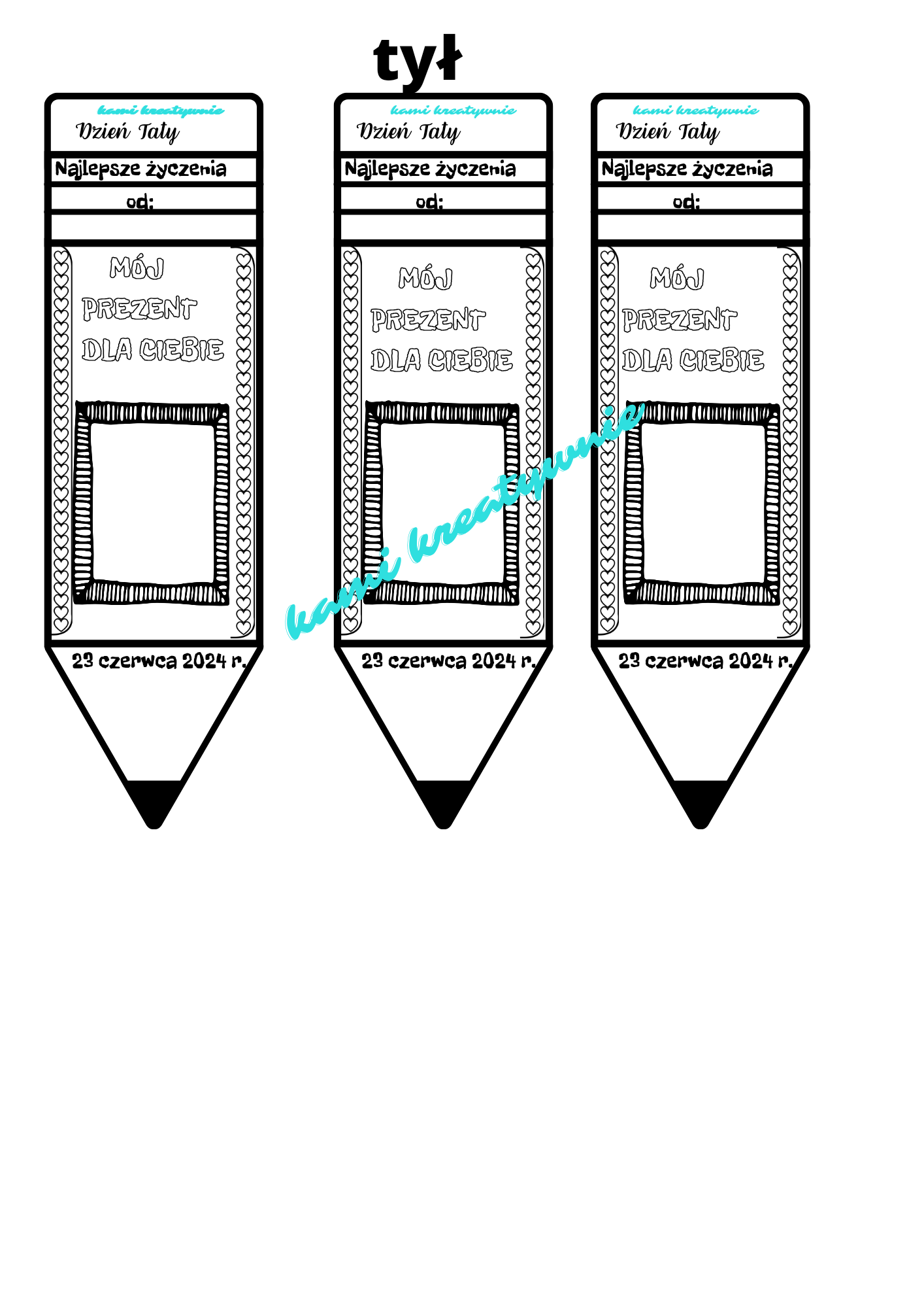 Dzień Mamy i Taty- kartka i zakładka - obrazek 14