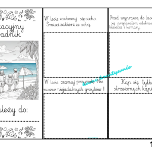Wakacyjny poradnik- leporello