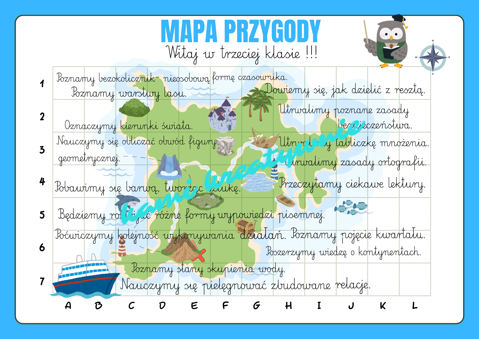 Mapa przygody- klasa trzecia- e-book
