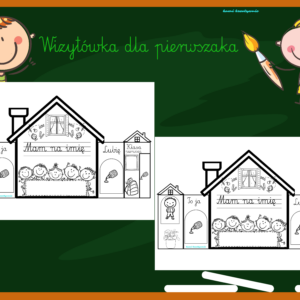 Wizytówka na ławkę