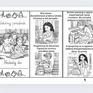 Szkolny poradnik leporello