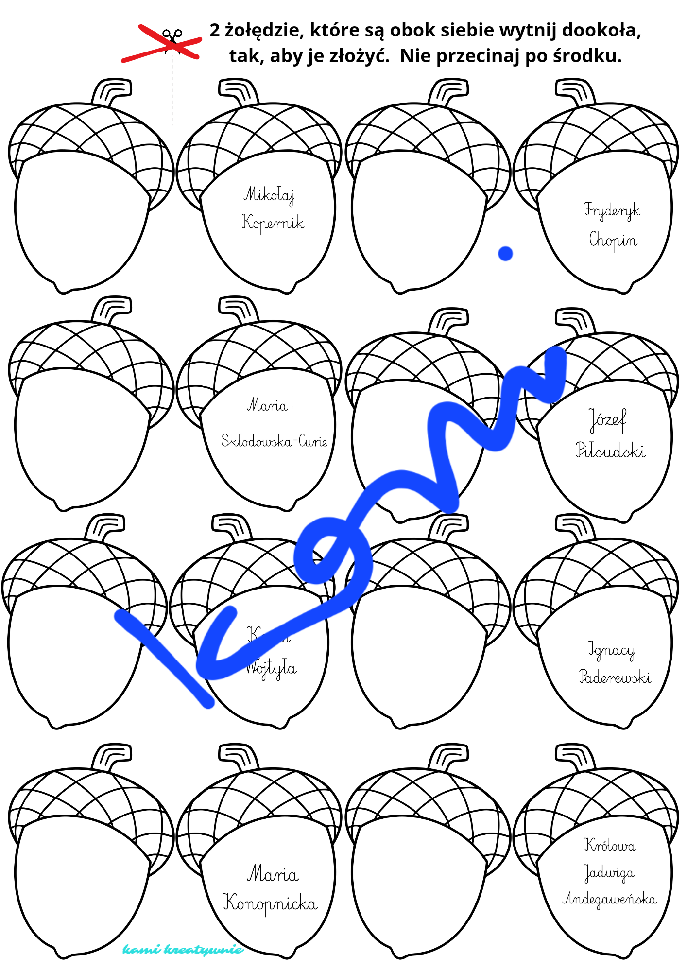 Lapbook - Sławni Polacy. Sławne Polki- e-book - obrazek 7