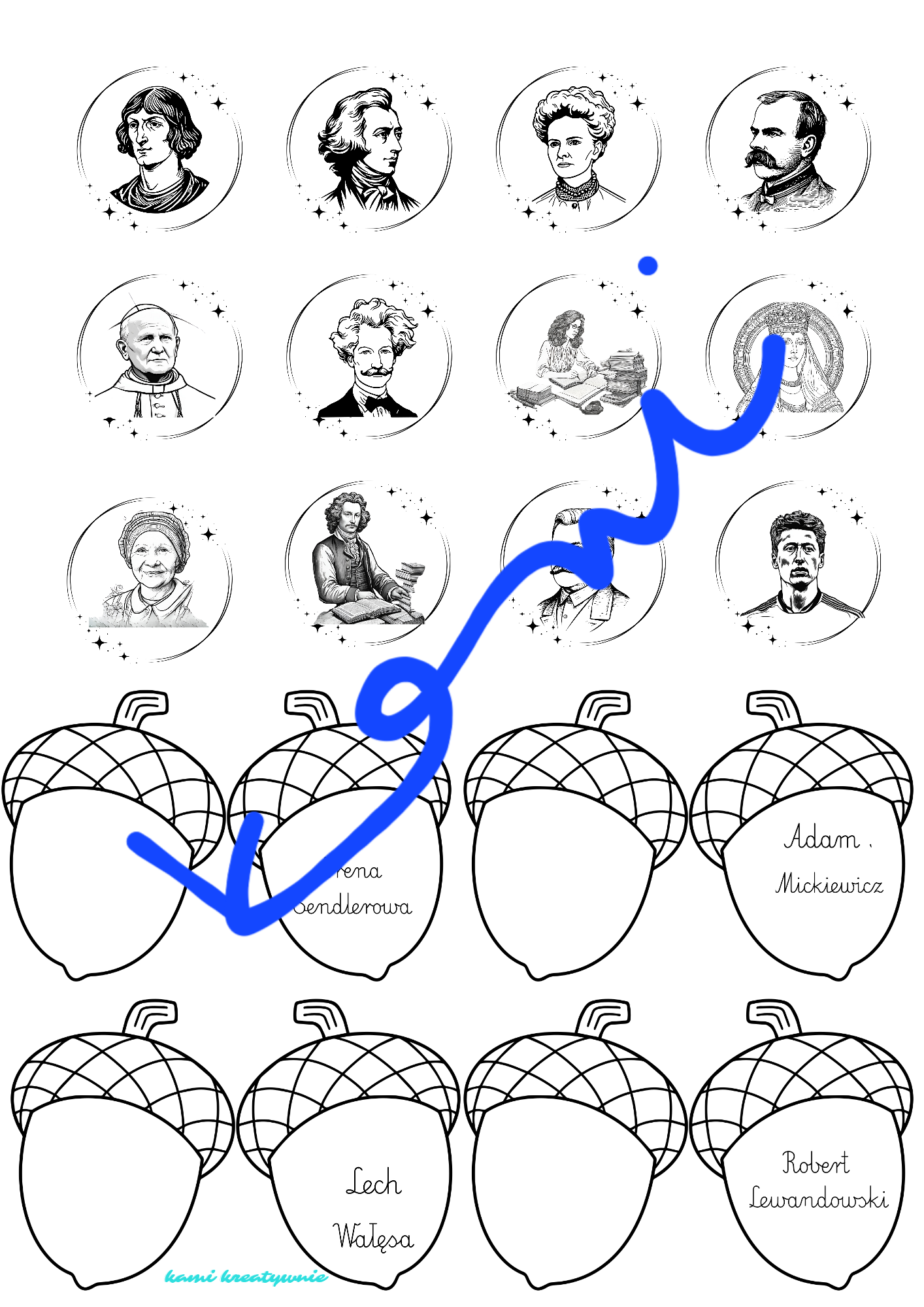 Lapbook - Sławni Polacy. Sławne Polki- e-book - obrazek 8