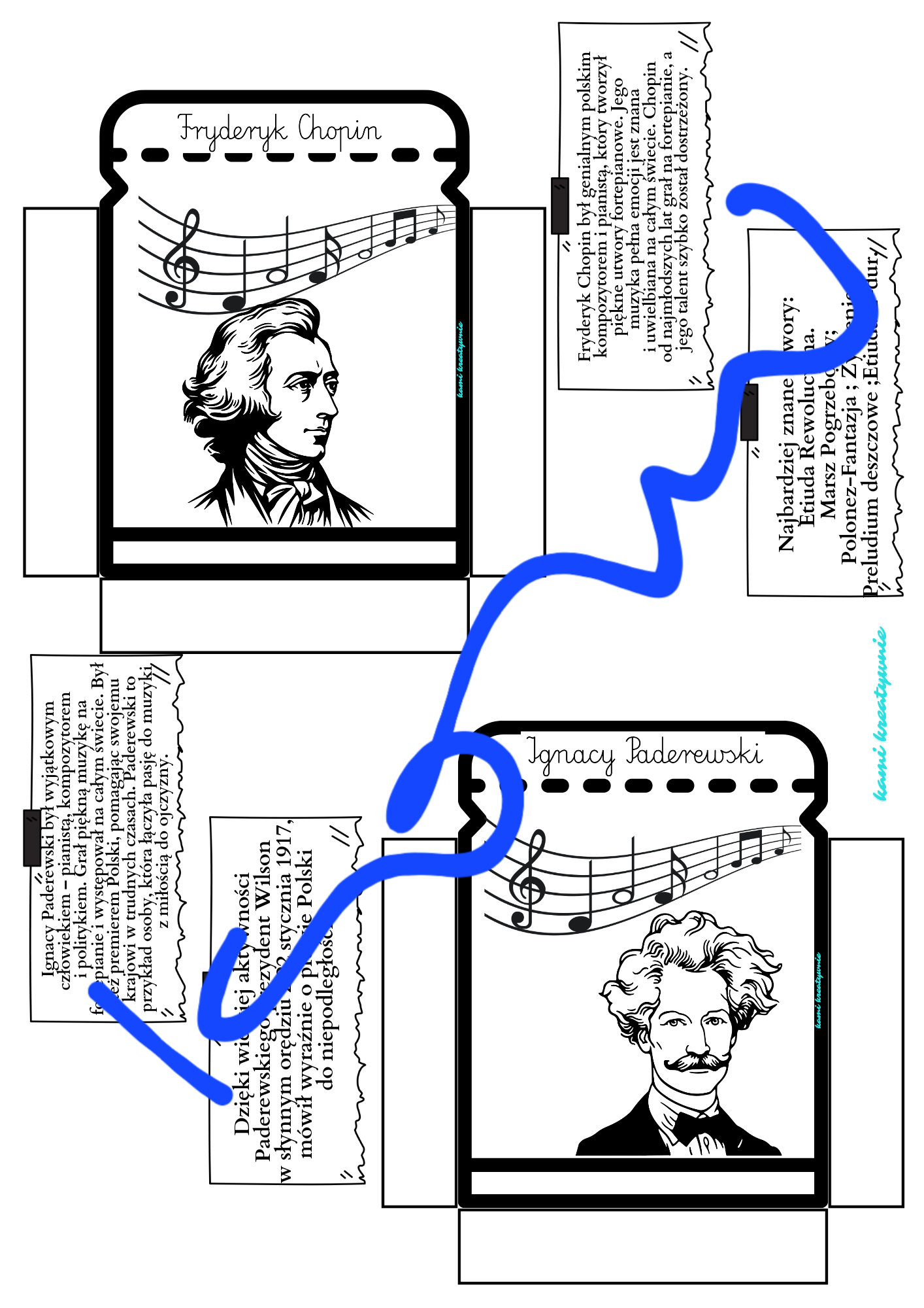 Lapbook - Sławni Polacy. Sławne Polki- e-book - obrazek 9