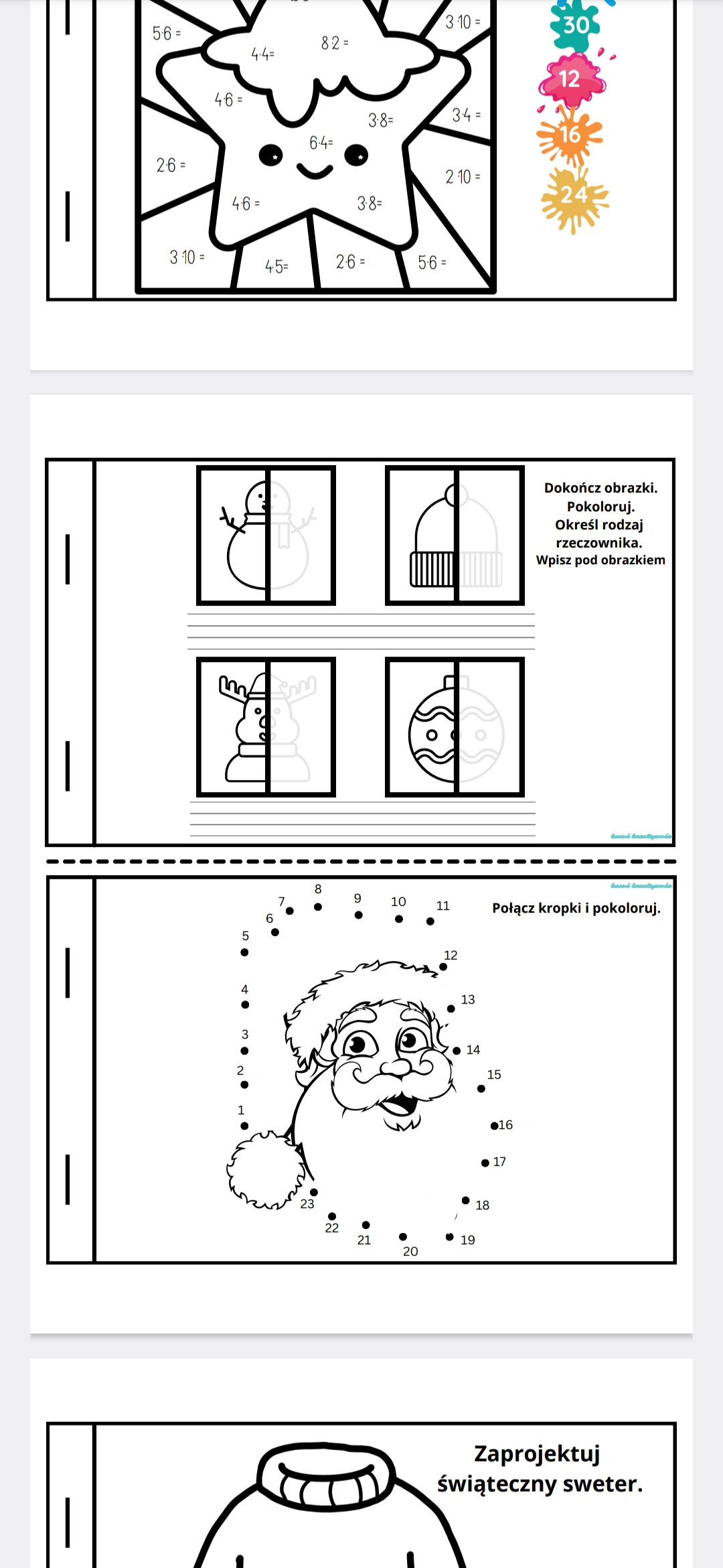 Świąteczne książeczki- skończyłem/skończyłam... klasa 2- e-book - obrazek 2