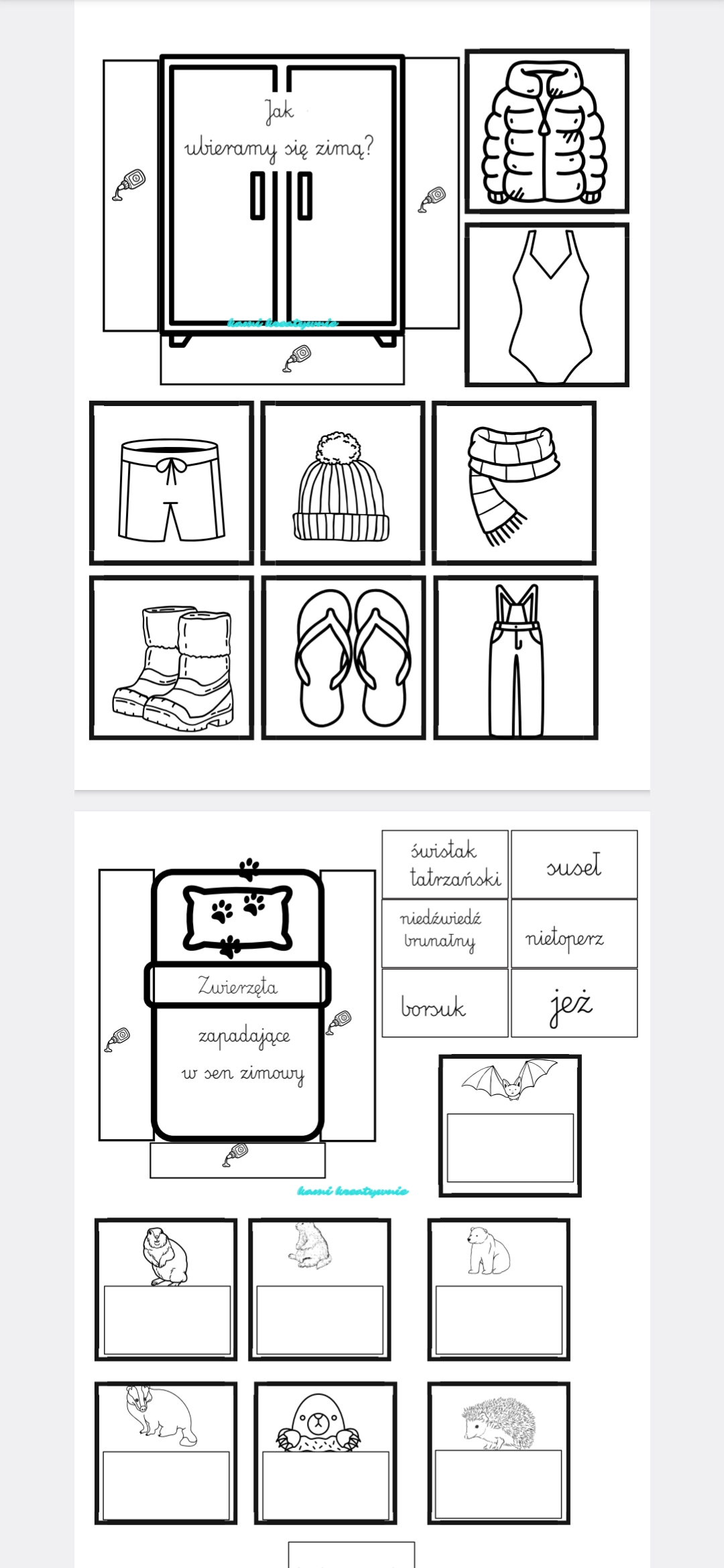 Zima- lapbook - obrazek 11