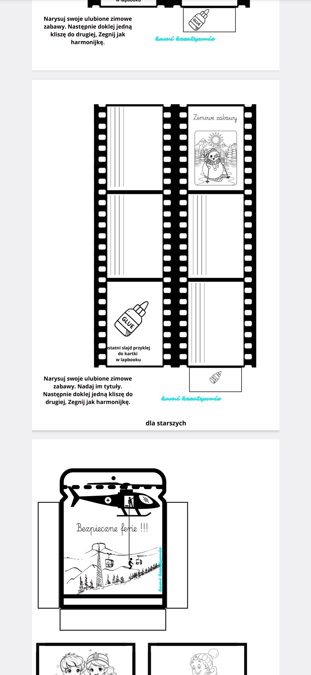 Zima- lapbook - obrazek 14