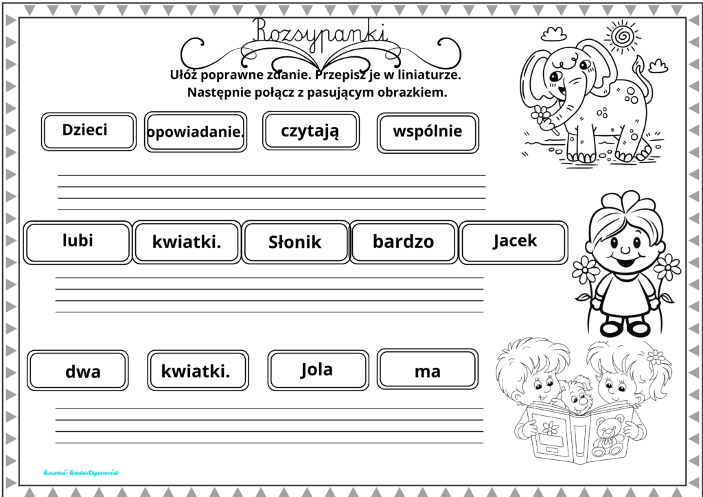 Rozsypanki – KamiKreatywnie